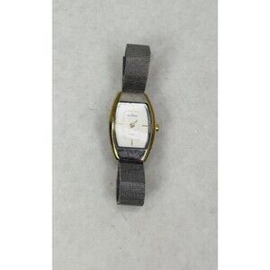 Skagen Denmark Mesh Slim Tonneau Two Tone 327SGS Quartz Watch Needs Battery